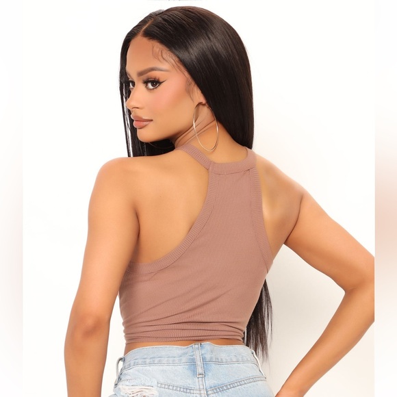 Light brown halter crop top in large from Fashion Nova - Picture 7 of 10